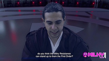 Cum Wars: Master YODA fucks the hot princess Leia