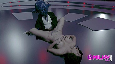 Cum Wars: Master YODA fucks the hot princess Leia
