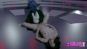 Cum Wars: Master YODA fucks the hot princess Leia