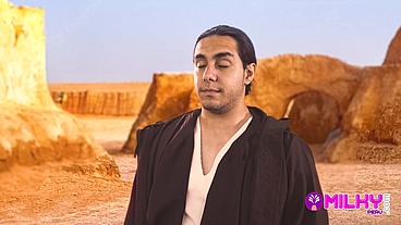 Cum Wars: Master YODA fucks the hot princess Leia