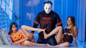 Horny petite small tits teen stepsisters fucks fake big dick Jason Voorhees