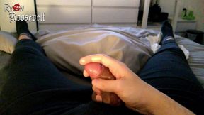 Late Night Wanking with a Cock Ring and a Lotta Lube