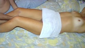 To A Milf With Small Tits Erotic Massage With Pussy Licking And Using Dildo