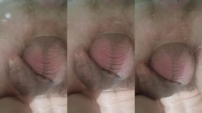 my large open sphincter gets a stream of so hot water