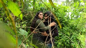 Malayali couple hot outdoor sex in forest , Wild forest outdoor sex of malayali couple
