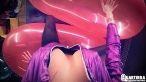 Q1049 Naughty riding and popping three RX Blimps POV - 1080p
