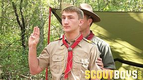 ScoutBoys - Sexy scoutmaster seduces a cute twink in forest