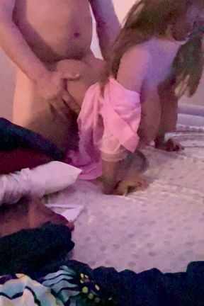 Stepdaughter sex doll getting daddy's dick deep