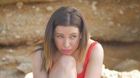 Brunette Siren Yields to Intense Passionate Beach Rescue Bliss