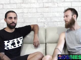 Bearded Top Tyla Dominates Lucas Narrow Aussie Arsehole Raw