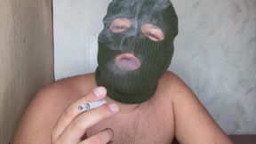 Bob smokes in a mask 2