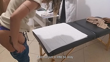 Real urologist performs an anal exam and cures her with his penis in her anus.