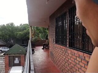 HAWT NEIGHBOUR: My charming Colombian Latin chick neighbour is visiting and is staying alone at her allies' abode; this babe invites me over to do some nasty things—porn in Spanish
