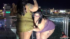 bbw best friends spookyfatbrat & crystal blue share chris cardio s dick