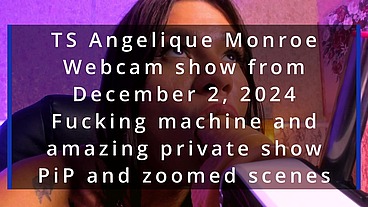 TS Angelique Monroe - Webcam show from December 2, 2024