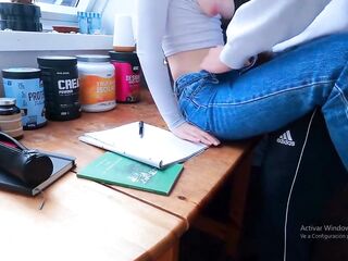 Home sex, I filmed my large-bootied neighbour giving head and getting screwed in my room, coming on my wang during the time that riding her penis. Colombian. POV, Latin babe