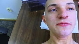 slim chap with a naughty ass getting team-drilled hard in missionary