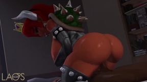 Anime princess rides cowboy on huge boobed lady