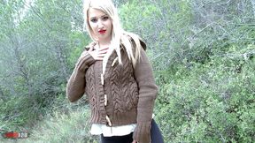 amazing young spanish cutie with great round ass fucked in the woods