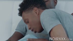 Hunky mature black man Aaron Trainer fucks jock Koji Xander