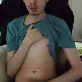 Twink masturbating thinking about my daddy