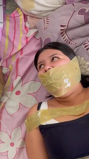 Fixing Their Relationship Problems with Intimate Tape Bondage