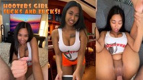 Fucking The Slutty Hooters Waitress!