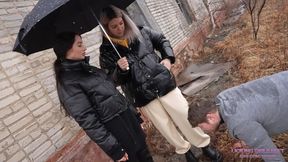 JANE and RADA - Snowfall, fresh air and stupid idiot for humiliation! - FULL (HD)