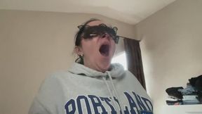 yawning busy woman mov