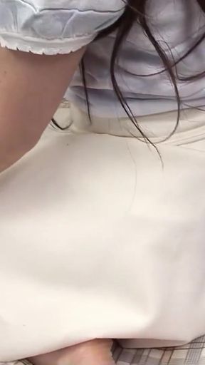 Stunning moment from &quot;Multiple Creampies in Group Sex for Skinny Japanese Blindfold Girl at Uncensored Full AV Casting in Japan&quot;