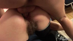 An old slut with a hairy pussy and ass