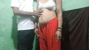 Desi Indian pregnant bhabhi ko Khade Khade choda