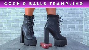 Dancing On Your Cock & Balls In My Monster Platform Boots (107) - Slave POV Cam - Trampling CBT Ballbusting