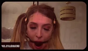 Petite Blonde Rhiannon Ryder Submits to Rough British Domination