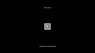 I fuck him hard against the wall with my strapon