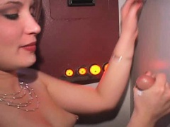 Hot spinner Kym  is newly single and at the gloryhole