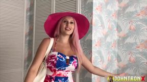 Johntronx - Busty Goddess Squeezes Her Tits While I Fuck Her in POV