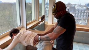 Lucy's London Adventure: BBC Kiss, Deep Throat Blowjob, and Standing Sofa Sex with Easy Access Jeans