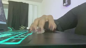 nail fetish - Hand & Nail Fetish: Keyboard Symphony, finger nail tapping, femdom, finger fetish 4k