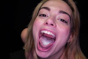 Sophia Burns Swallows 12 Cumshots at Gloryhole