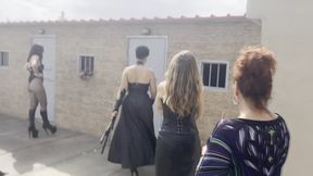 Prison inspection at Omega Compound - Sissy training - Zeida, Alexandra, Zara and Agnes