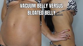 Belly vacuum versus bloated belly - OnlyVanessa