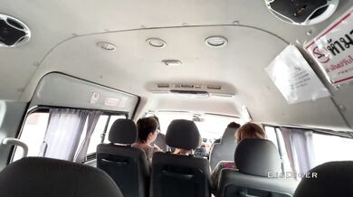 A stranger girl jerked off and sucked my dick on a public bus