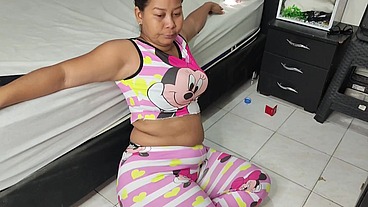 MY FUCKING BITCH STEPAUNT GETS MILK FROM ME WHEN HER HUSBAND IS NOT AT HOME