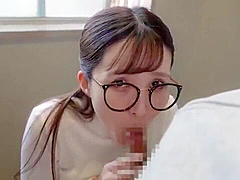 Handjob, blowjob, titjob, and then take it in her mouth