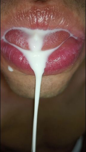 I want your milk in my mouth, tongue, long tongue fetish, sloopy, long tongue blowjob, playful tongue, kiss