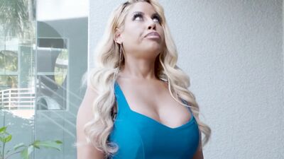 Petite young blonde housewife Chloe Temple caught in the act by BBC Levi Cash & Ray Ray