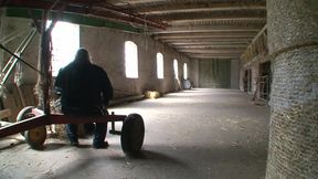 Humiliating dominating spanking in the farm