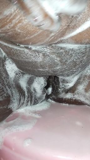 Huge boobs desi aunty bathing