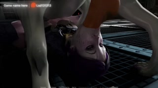 Fuck her in the pussy and ass, sperm in all holes from monsters